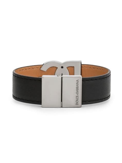 dolce gabbana lederarmband herren|Armbänder für Männer: Gewebe und Gold .